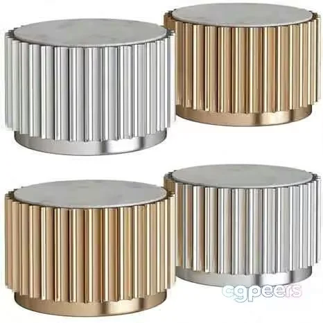 Gold And Silver Tables 3D Model – 15954 – VRAY Render