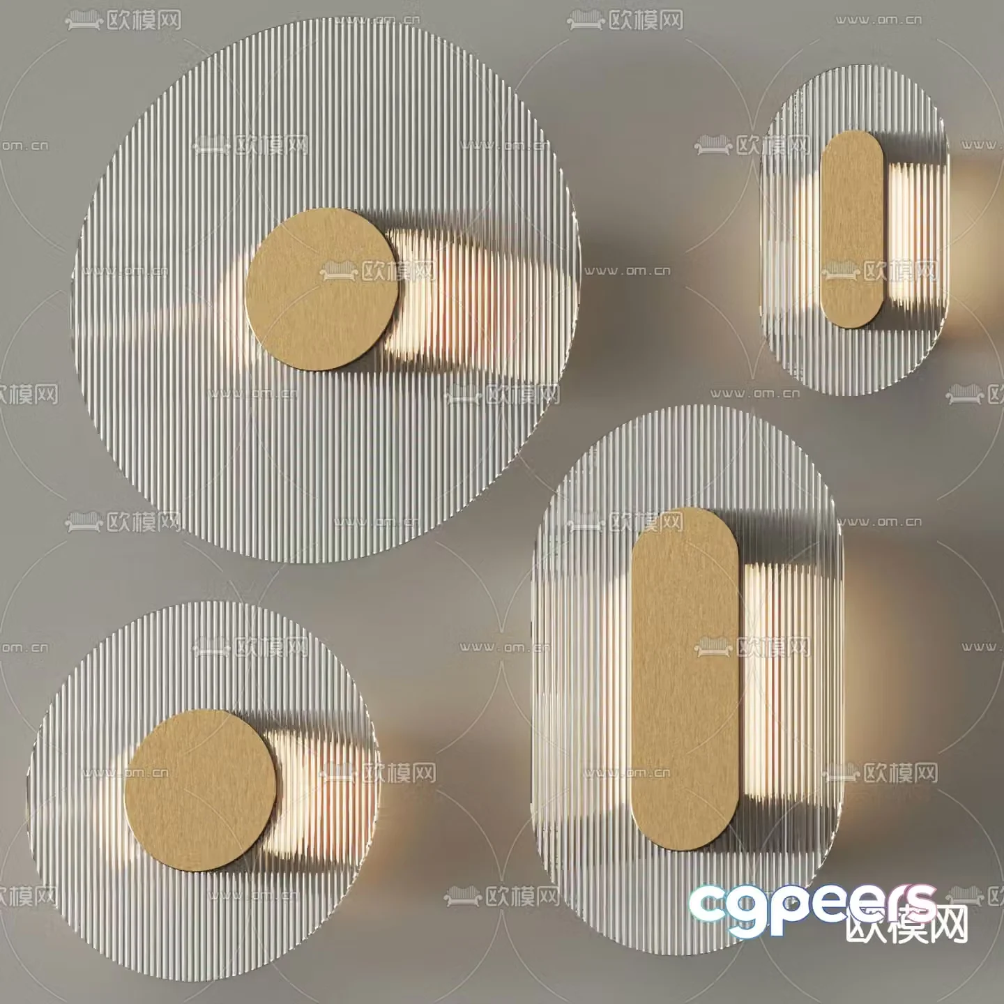 BAXTER round wall light 3d model