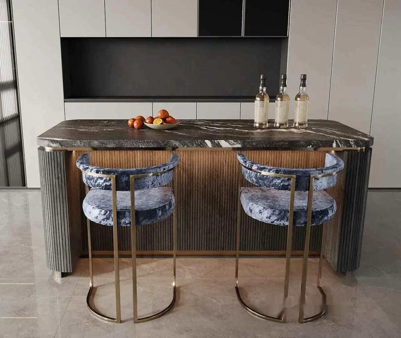 Modern Bar Stools 3D Model – 10468 – CORONA Render