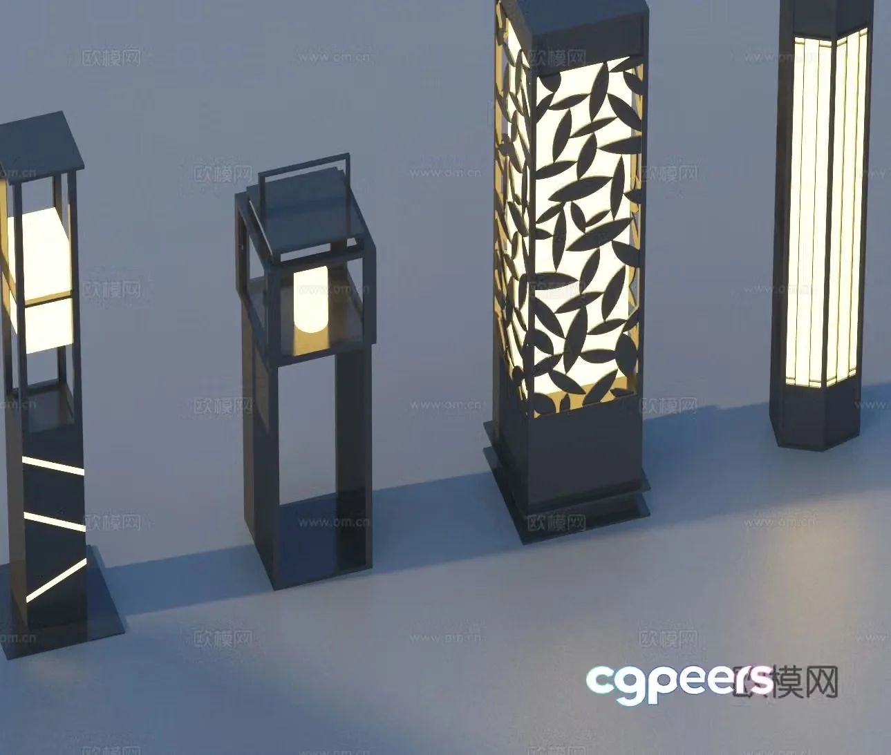 Landscape light lawn light garden light outdoor light 3d model
