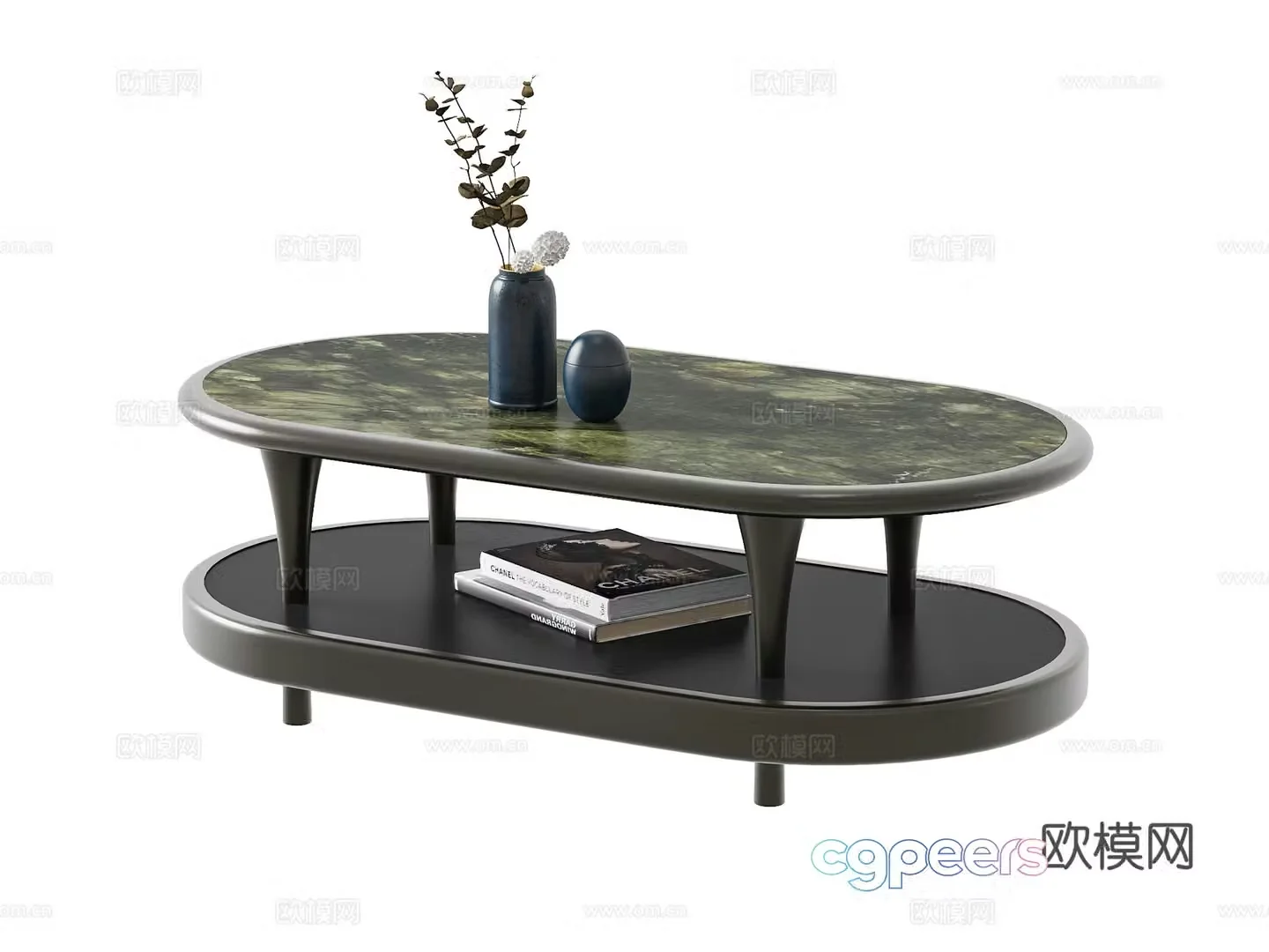 Modern coffee table jewelry ornaments 3d model