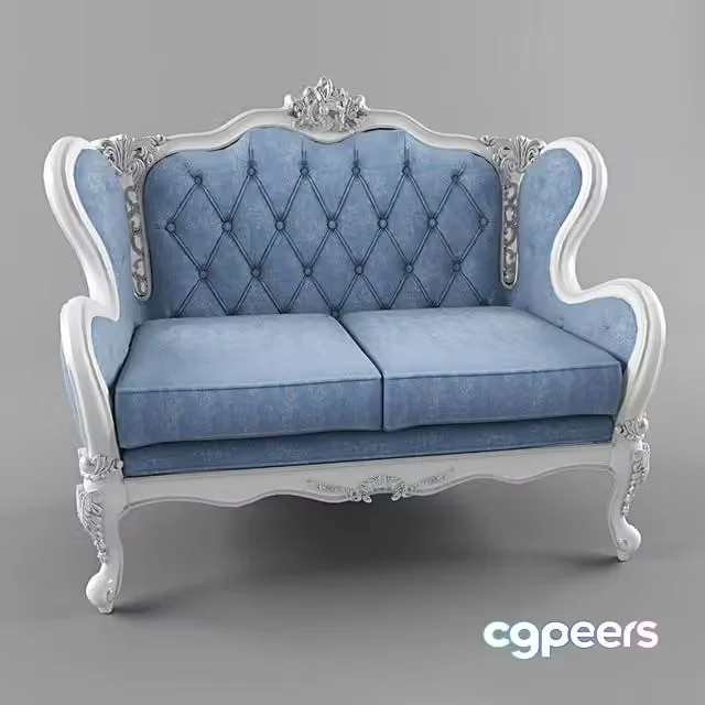 3ds Max Free – Double sofa Fanteri