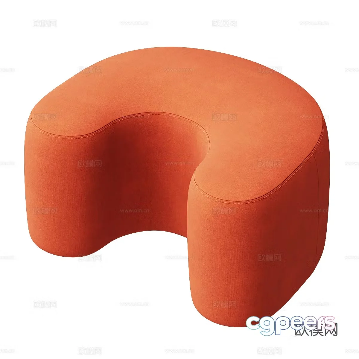 Modern sofa stool U -shaped sofa stool 3D model