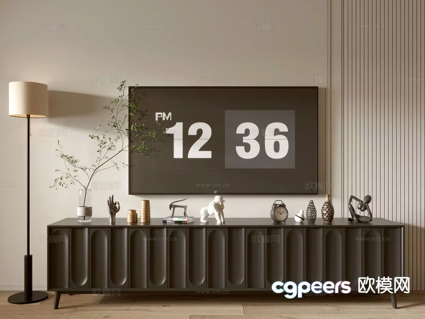 Modern TV cabinet 3d model