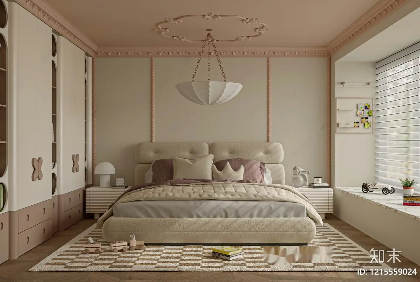 Cozy Bedroom 3D Model – 17558 – VRAY Render