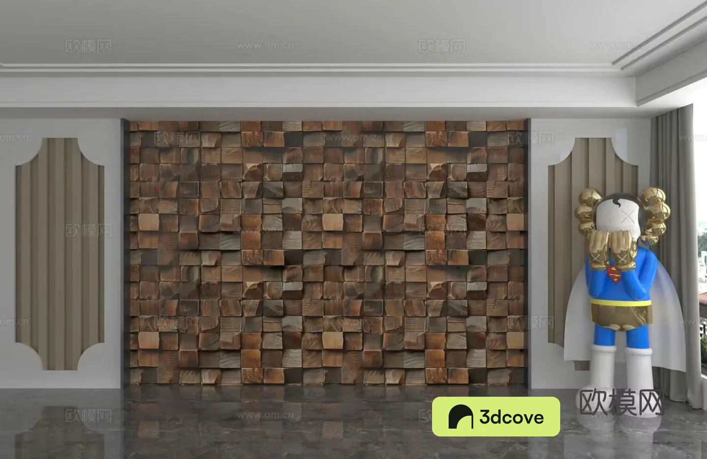 Modern background wall