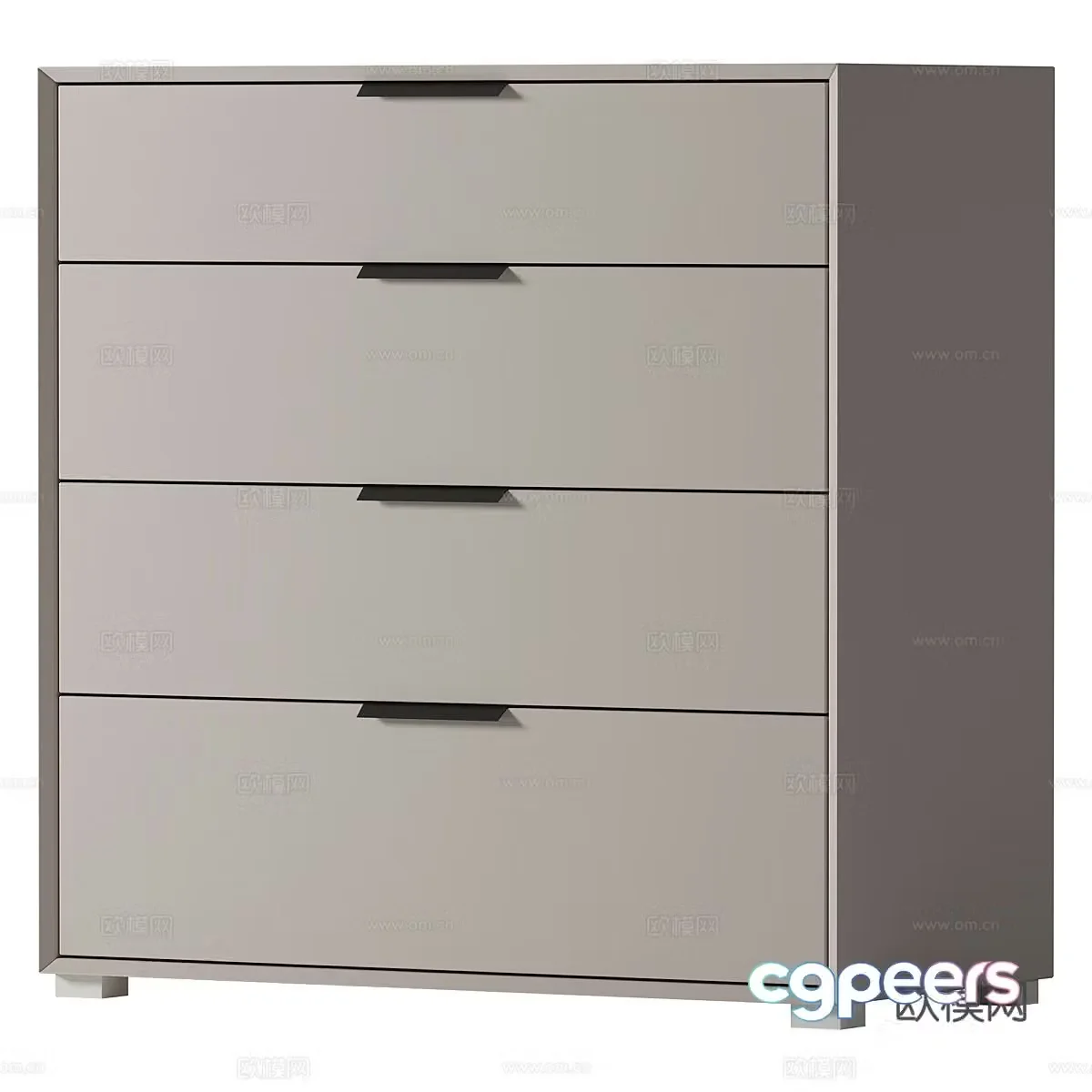 Modern side cabinet chest of drawers 3d model