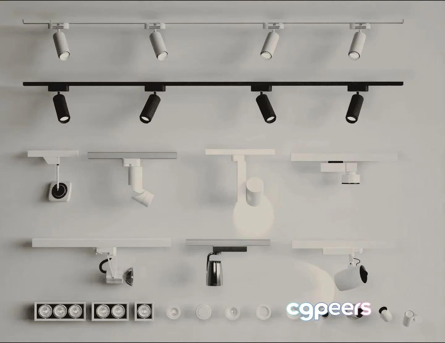 Modern Light Fixtures 3D Model – 10924 – VRAY Render