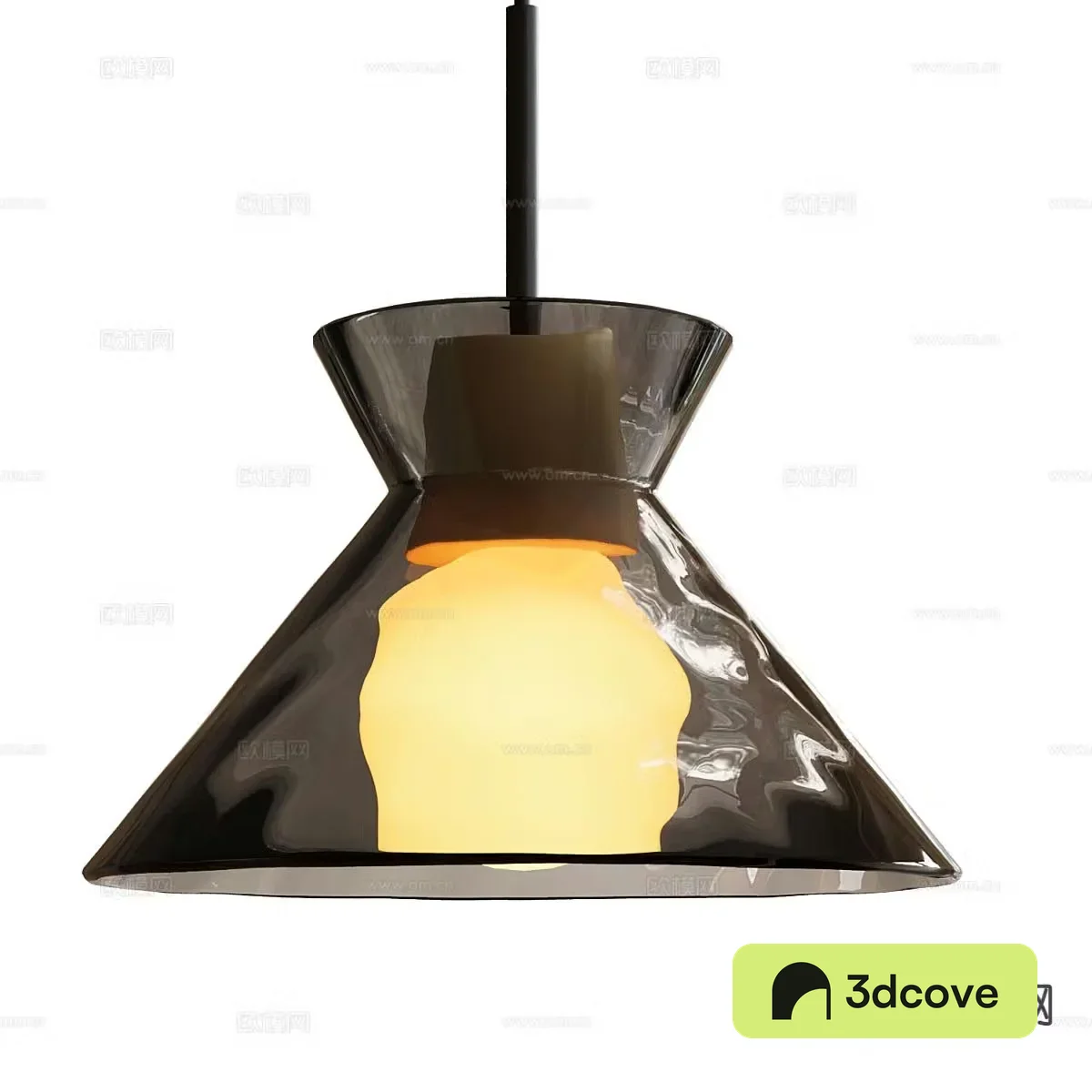 Modern glass chandelier