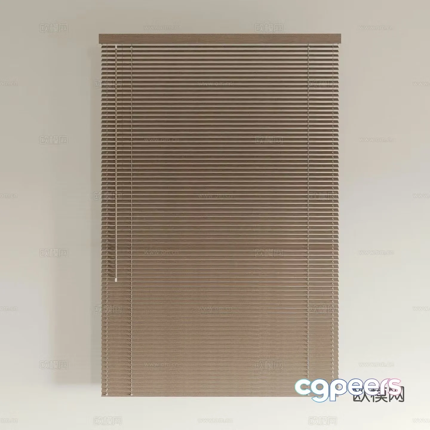 Modern bamboo blinds curtains blinds 3d model