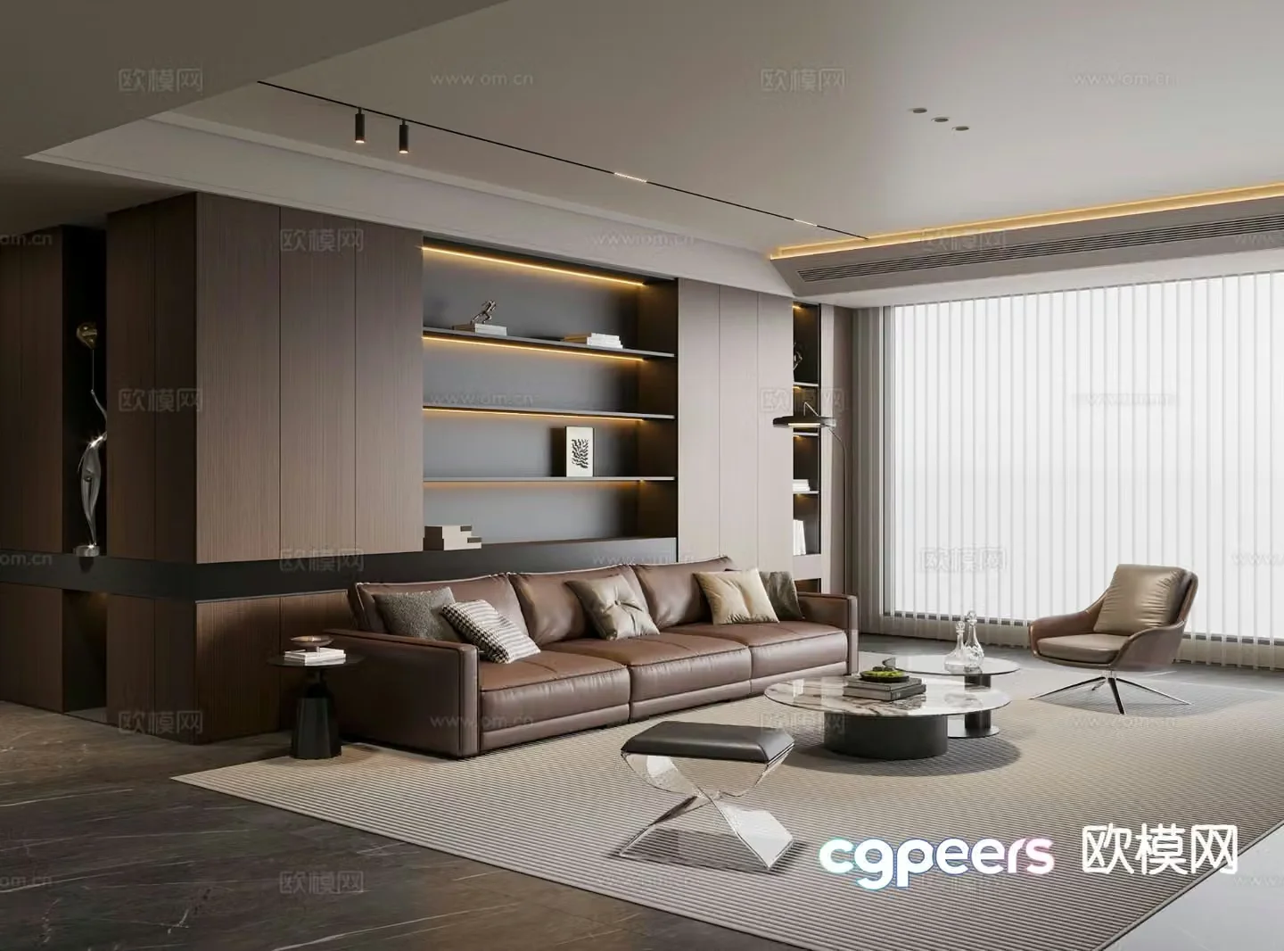 Italian living room 3d model