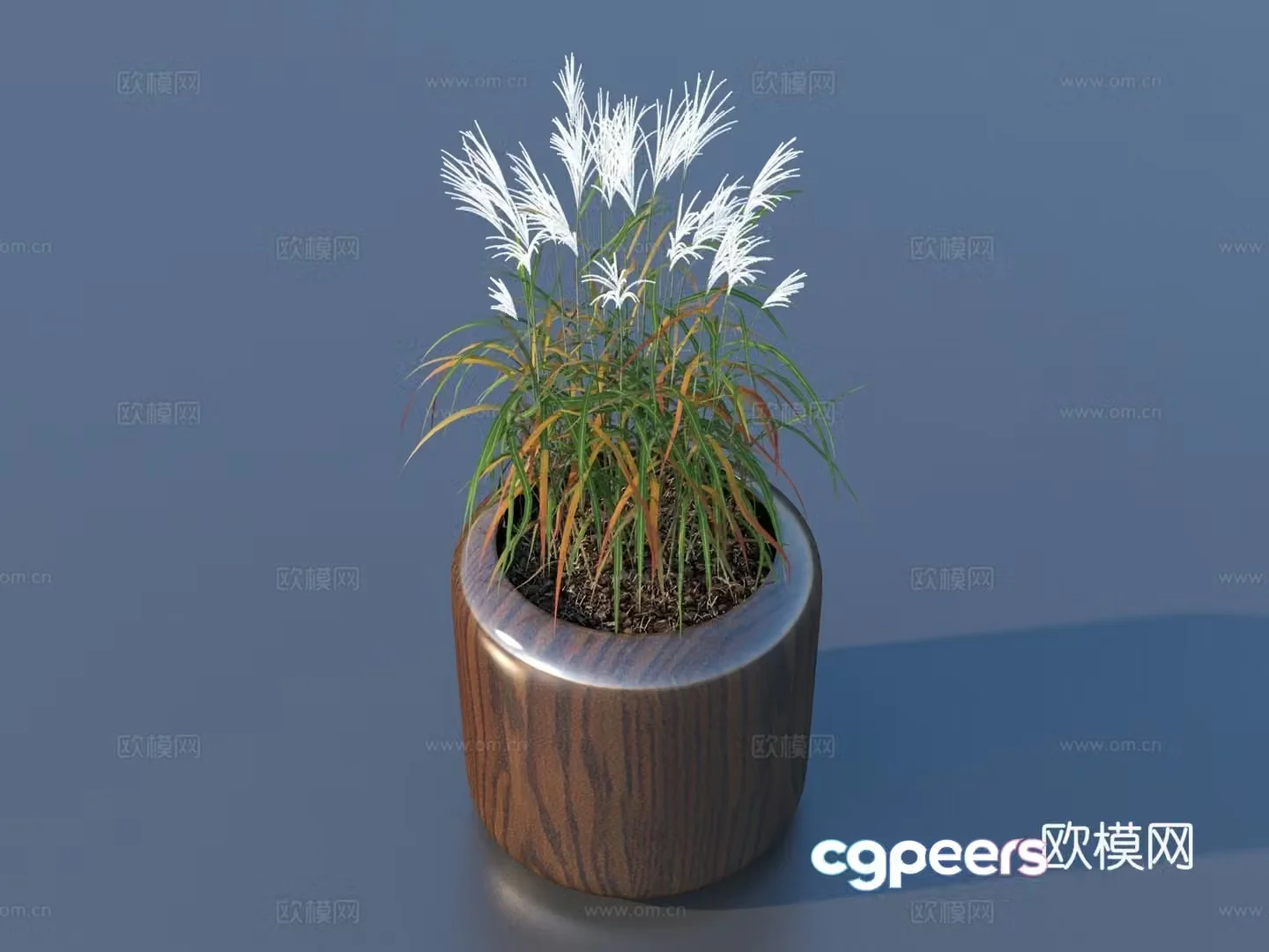 Flower pot pot green plants plant 3d model