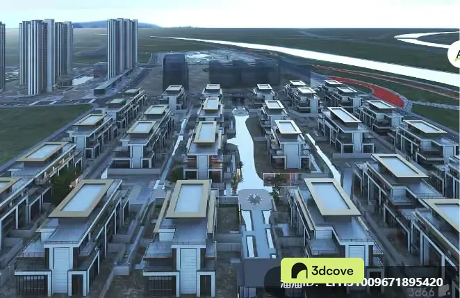 Modern 3D Cityscape