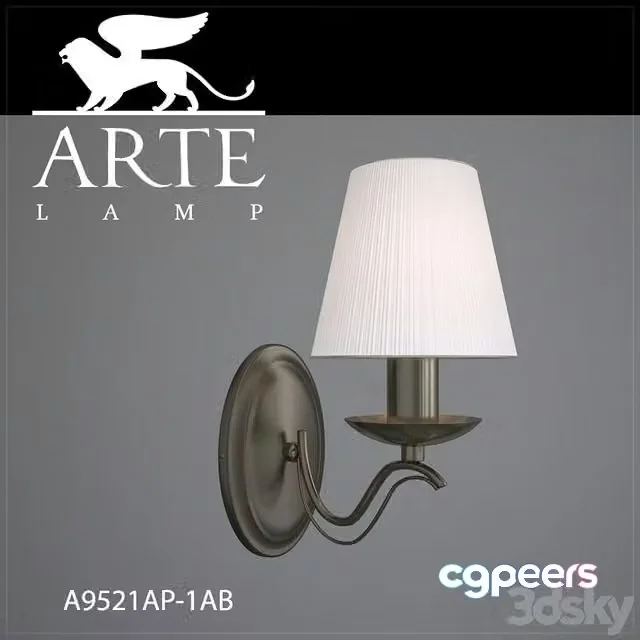3ds Max Free – Sconce Arte Lamp A9521AP-1AB