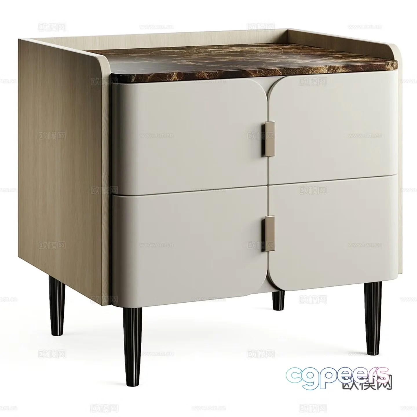 Modern bedside table 3d model