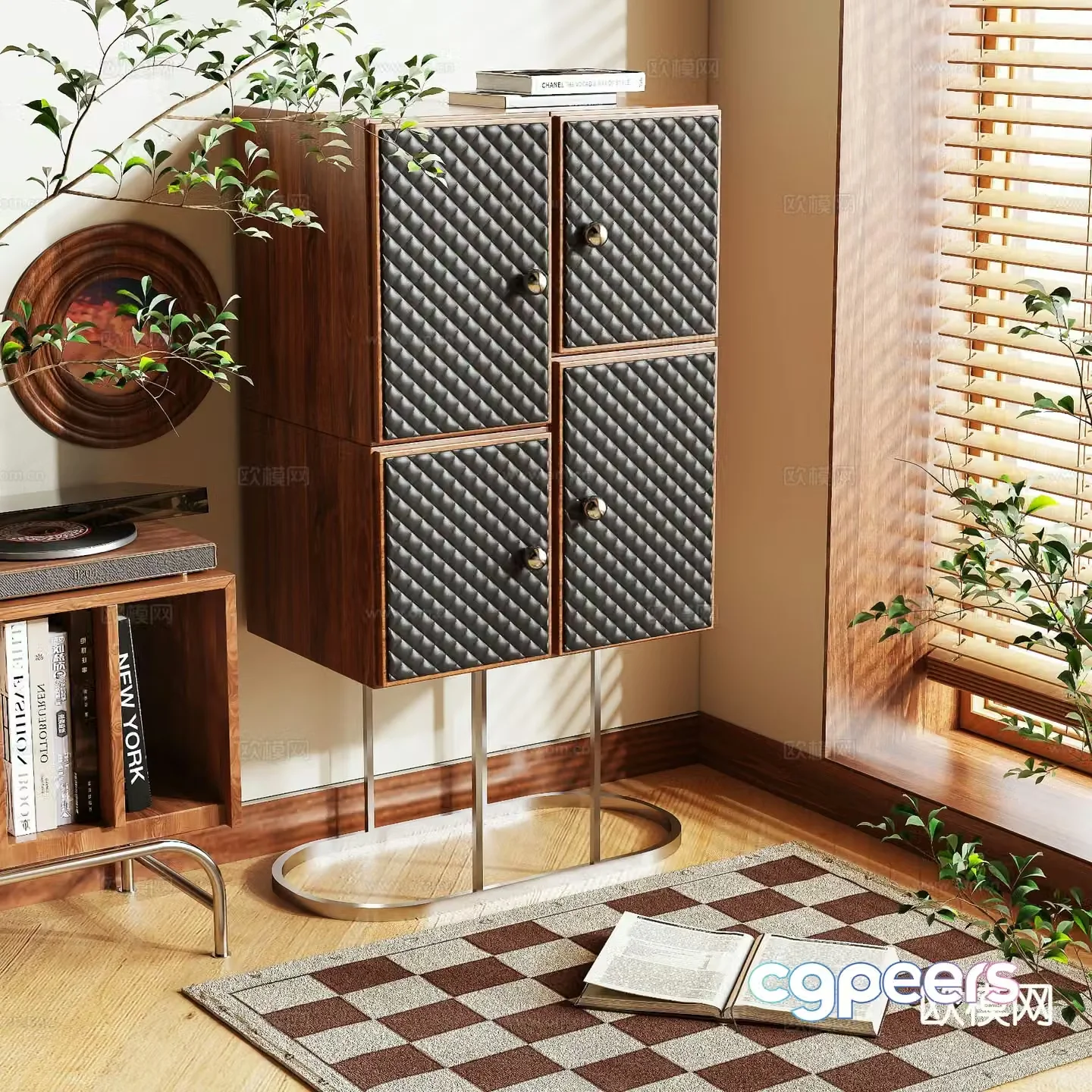 Medieval style entrance cabinet 3D model