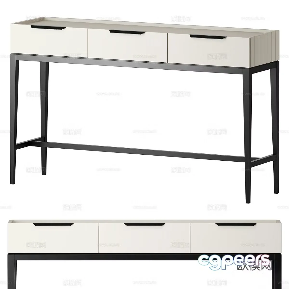 3d model of chest of drawers