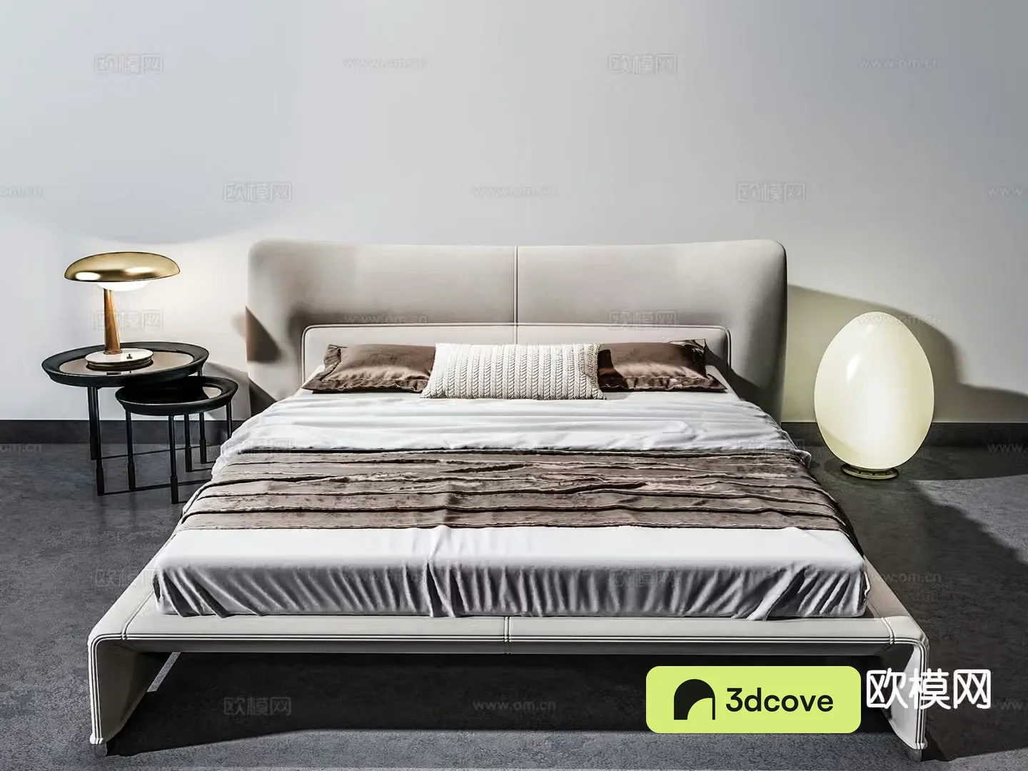 Modern double bed