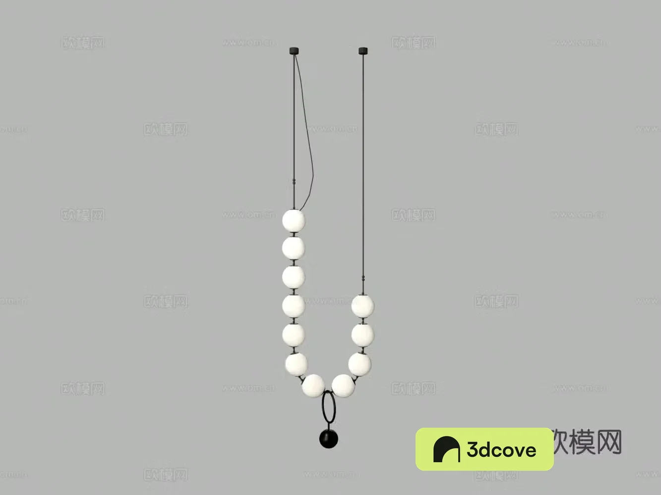 Modern beaded chandelier