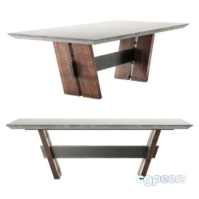 3ds Max Free – Bonham Dining Table in Dark Gray