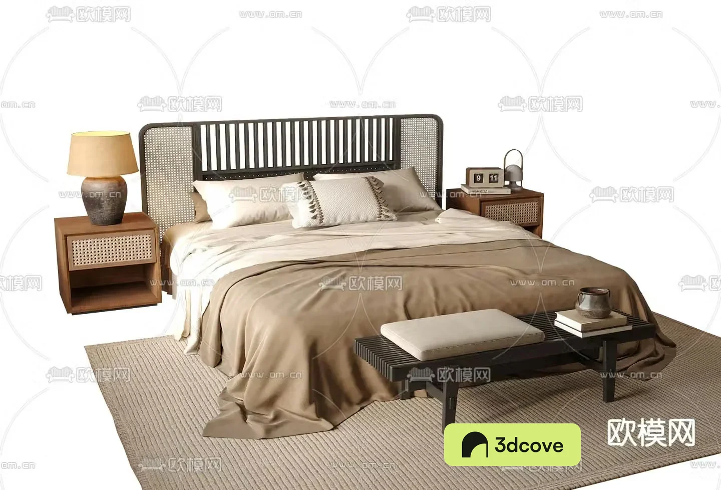Medieval style double bed
