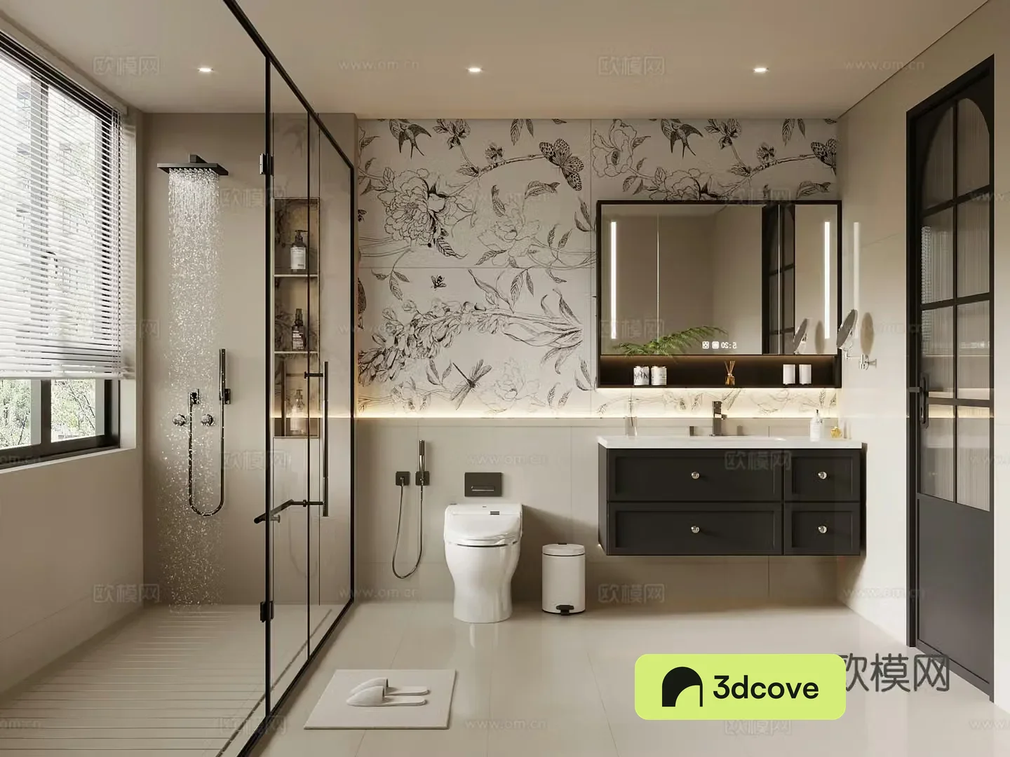 French bathroom cabinet toilet shower