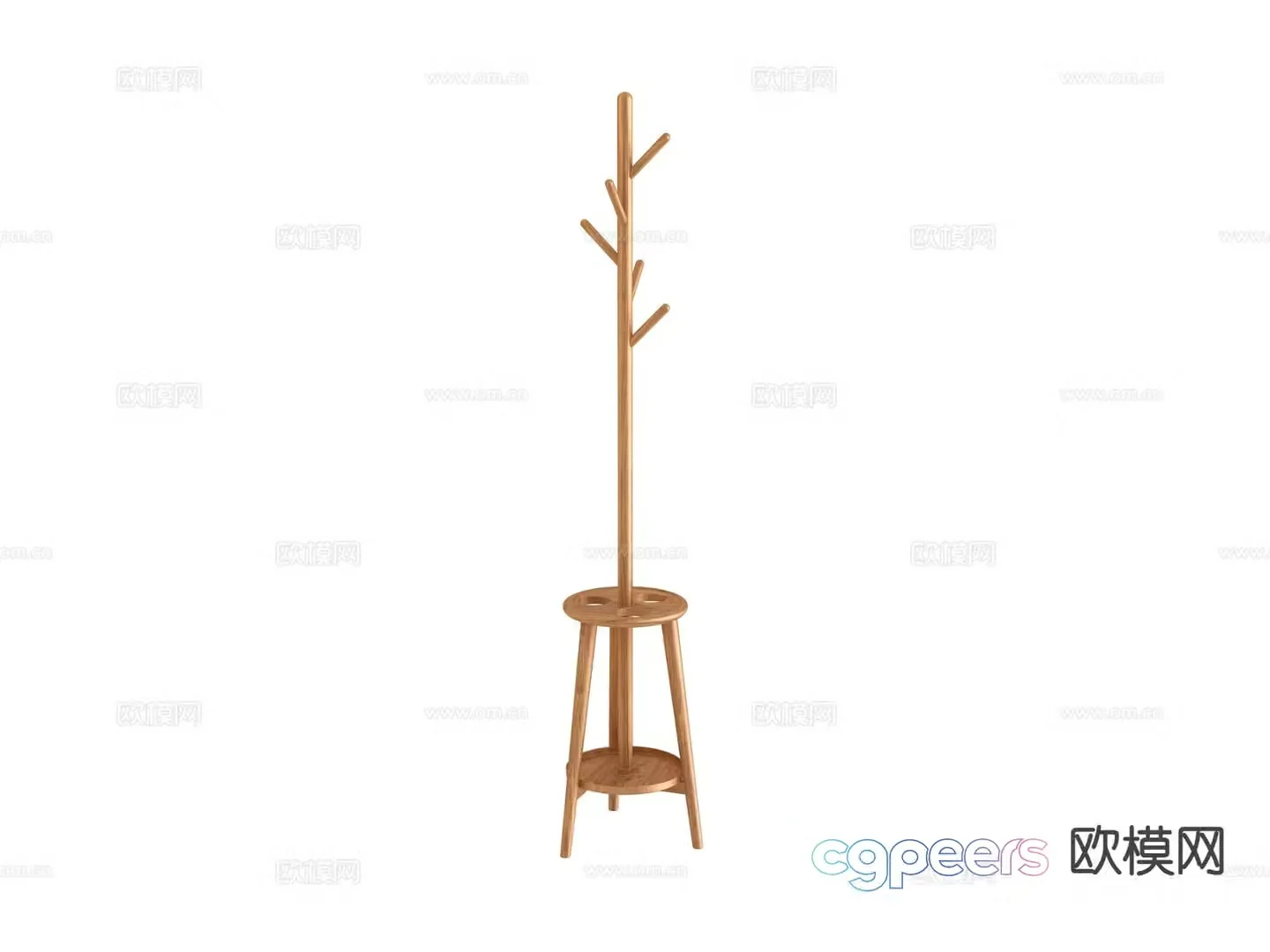 Nordic coat rack 3d model