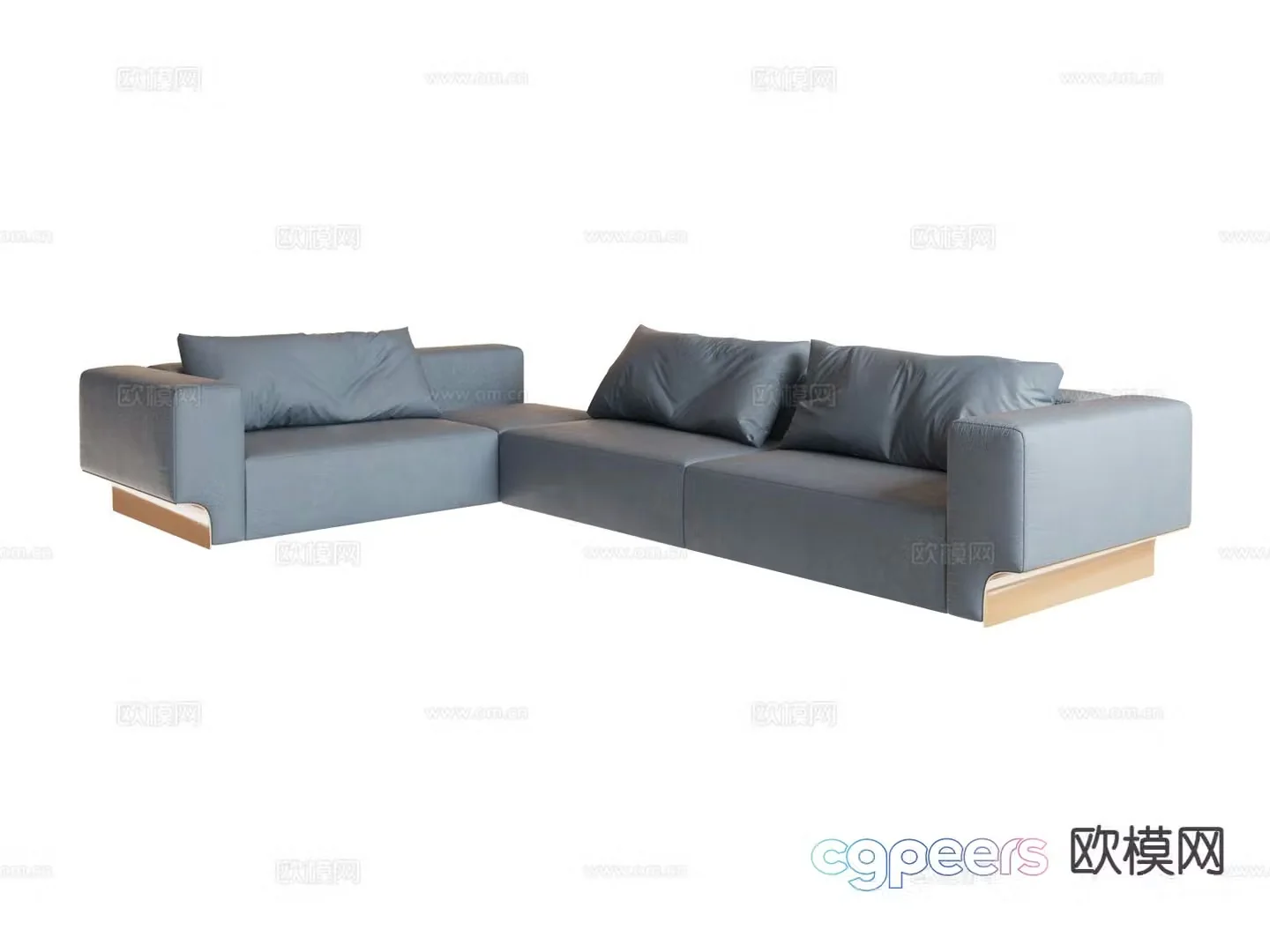 visionnaire corner sofa multi-person sofa 3d model
