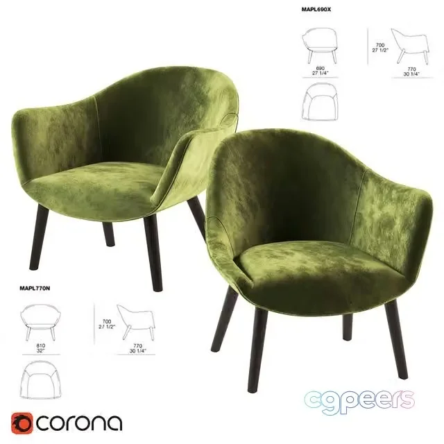 3ds Max Free – Mad Chair velvet