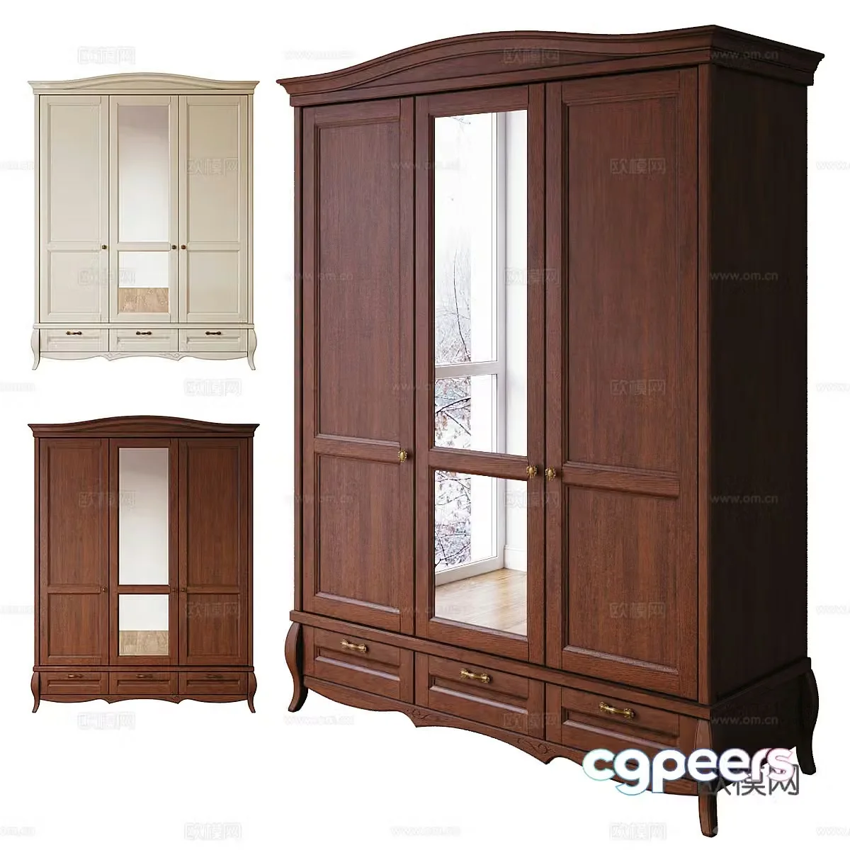 American BUCZYNSKI wardrobe 3d model