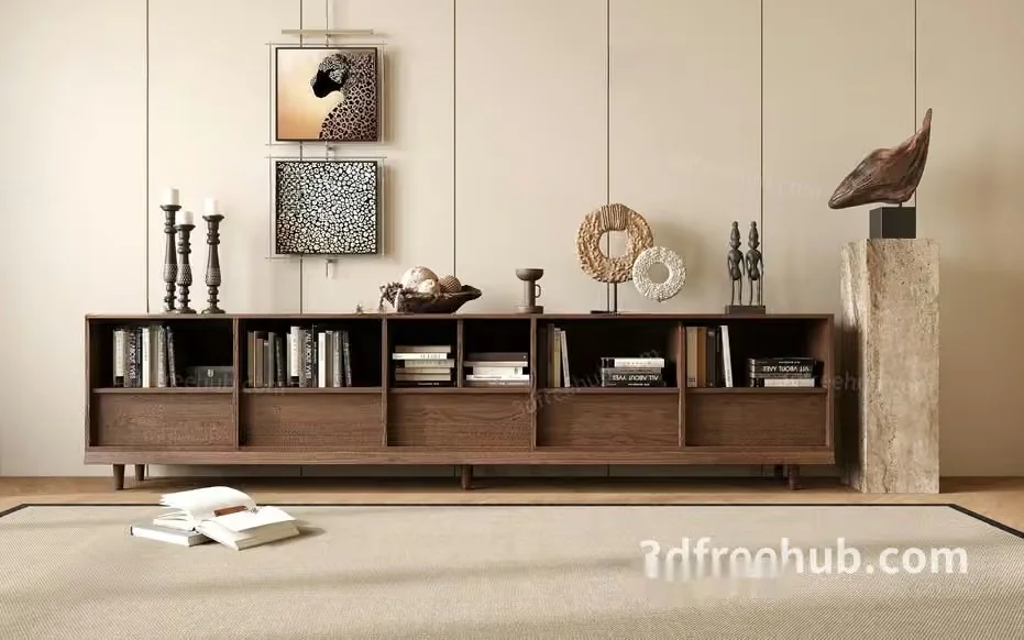 Modern Living Room 3D Model – 21435 – VRAY Render