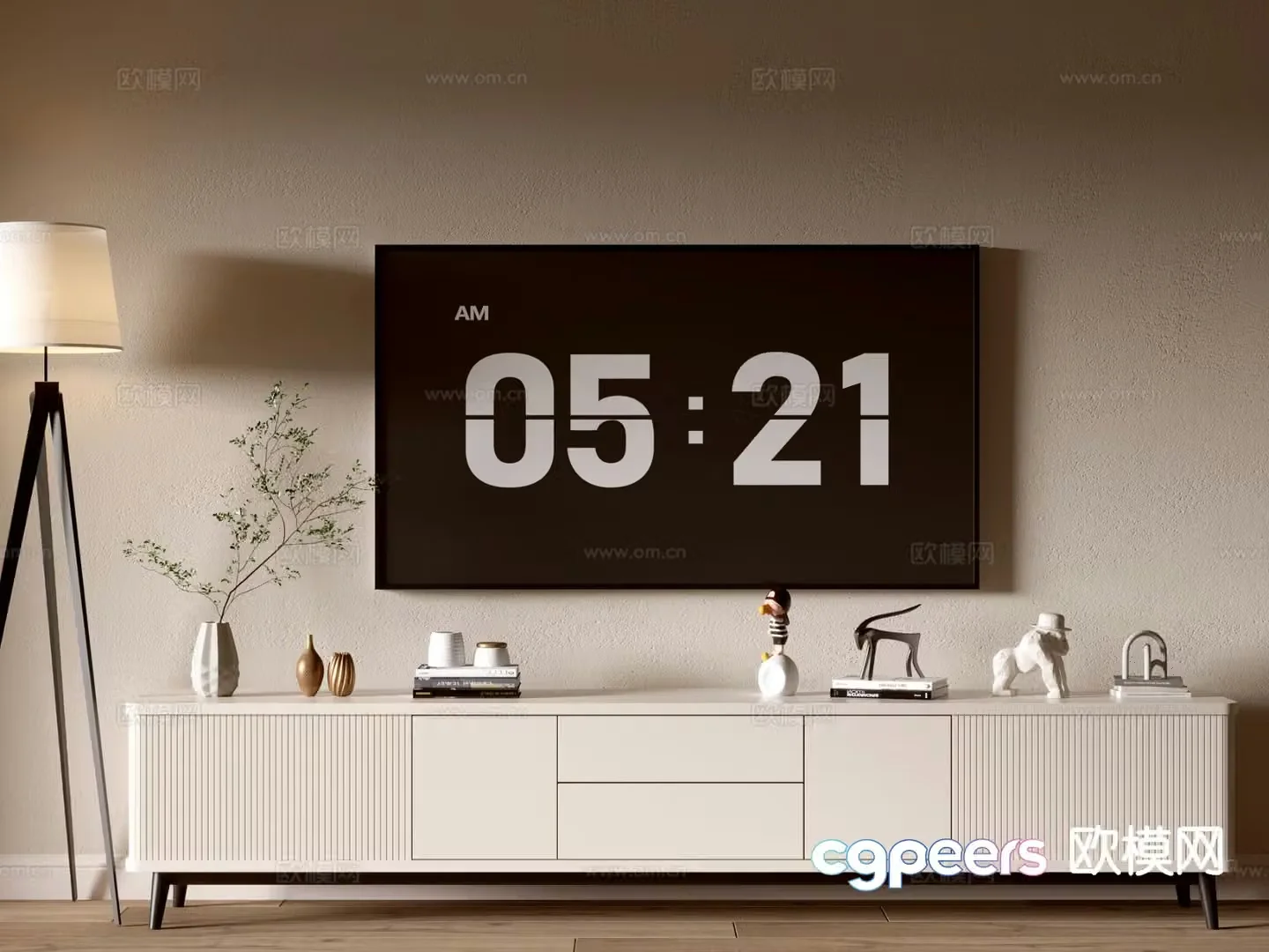 Modern TV cabinet 3d model