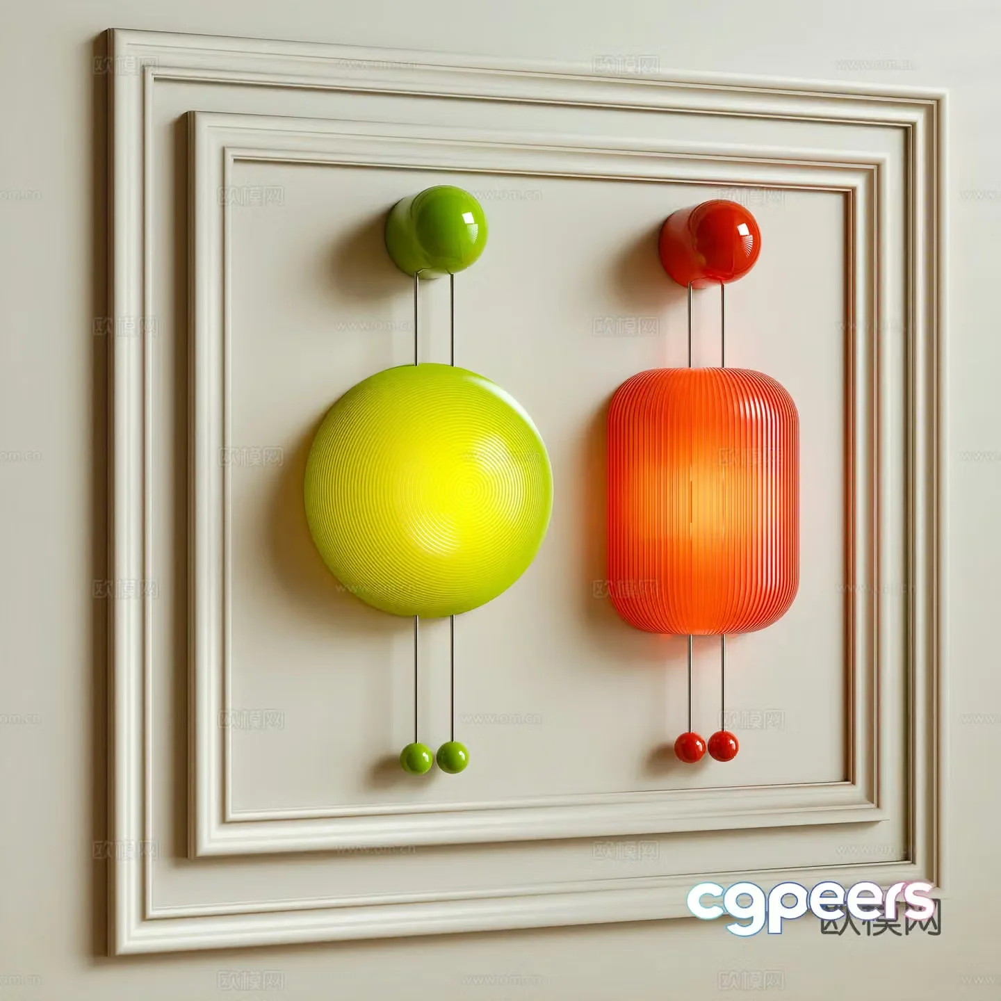 Modern wall lamp dopamine 3D model