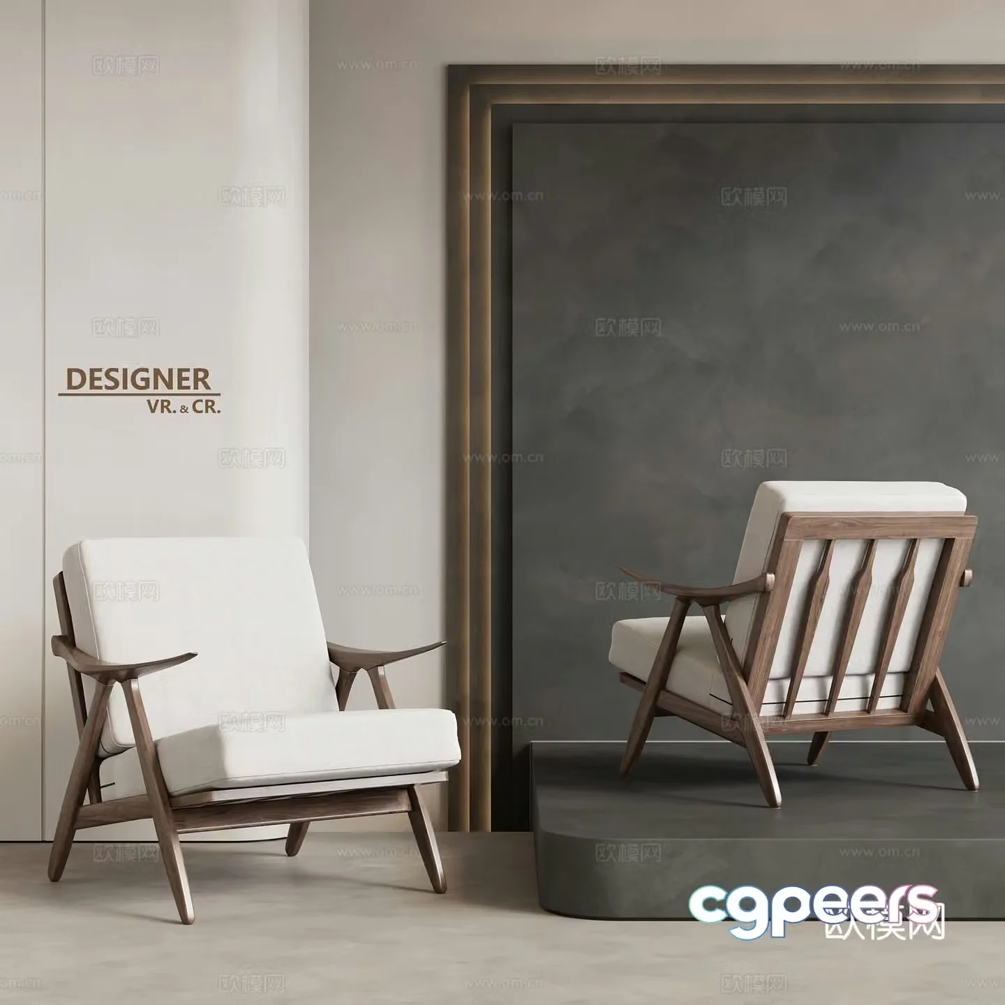 Modern armchair sofa chair leisure chair 3d model