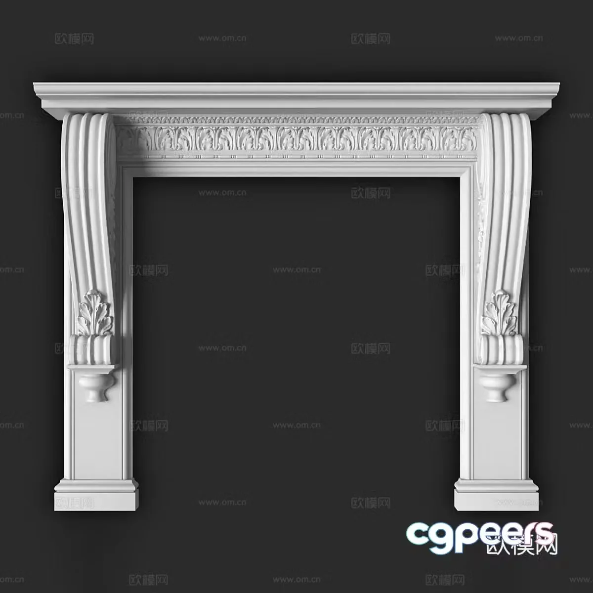French fireplace 3d model