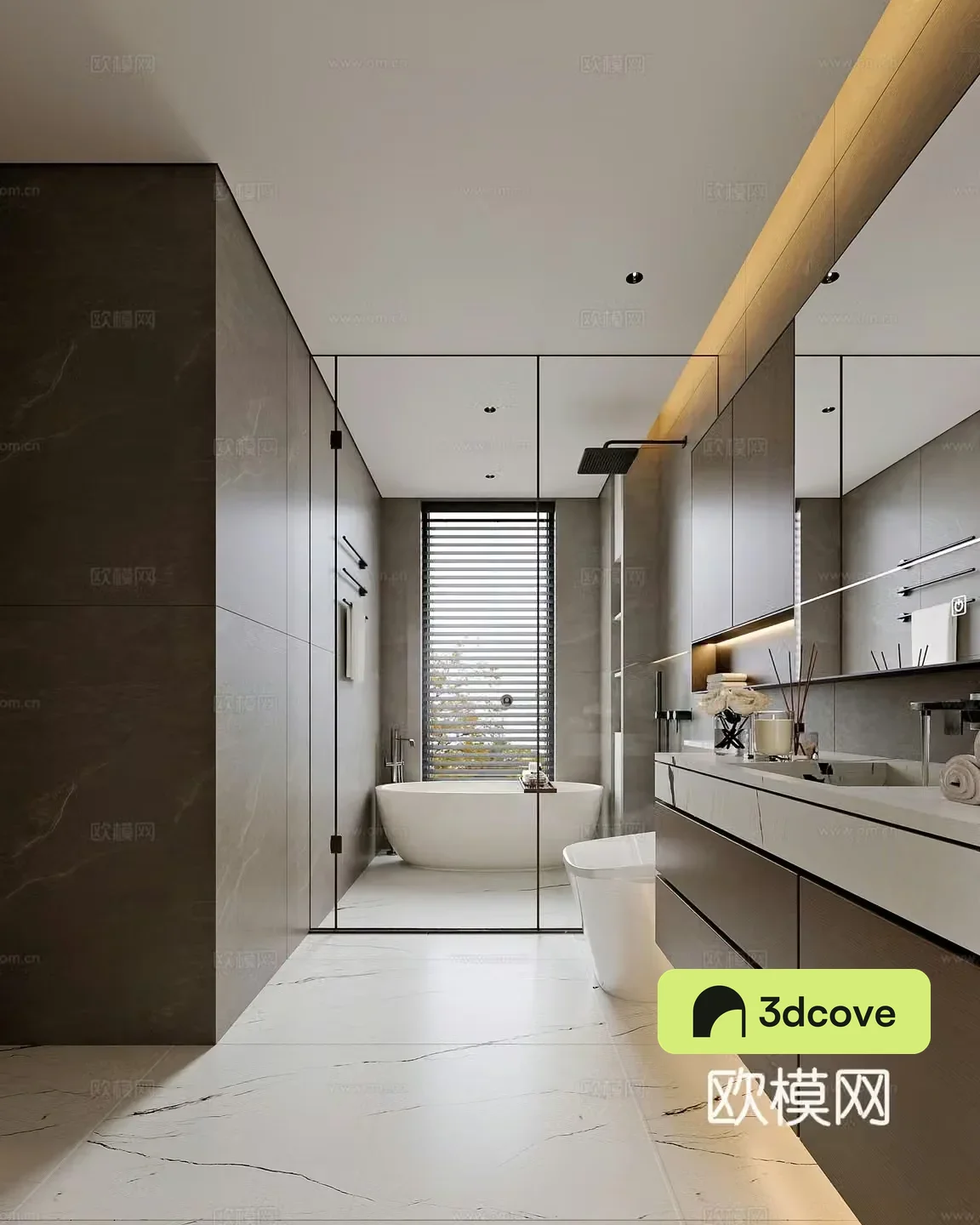 Modern style home bathroom