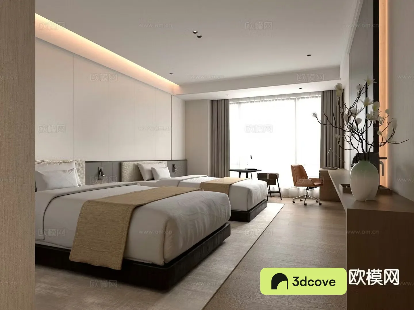 New Chinese hotel room hotel double room