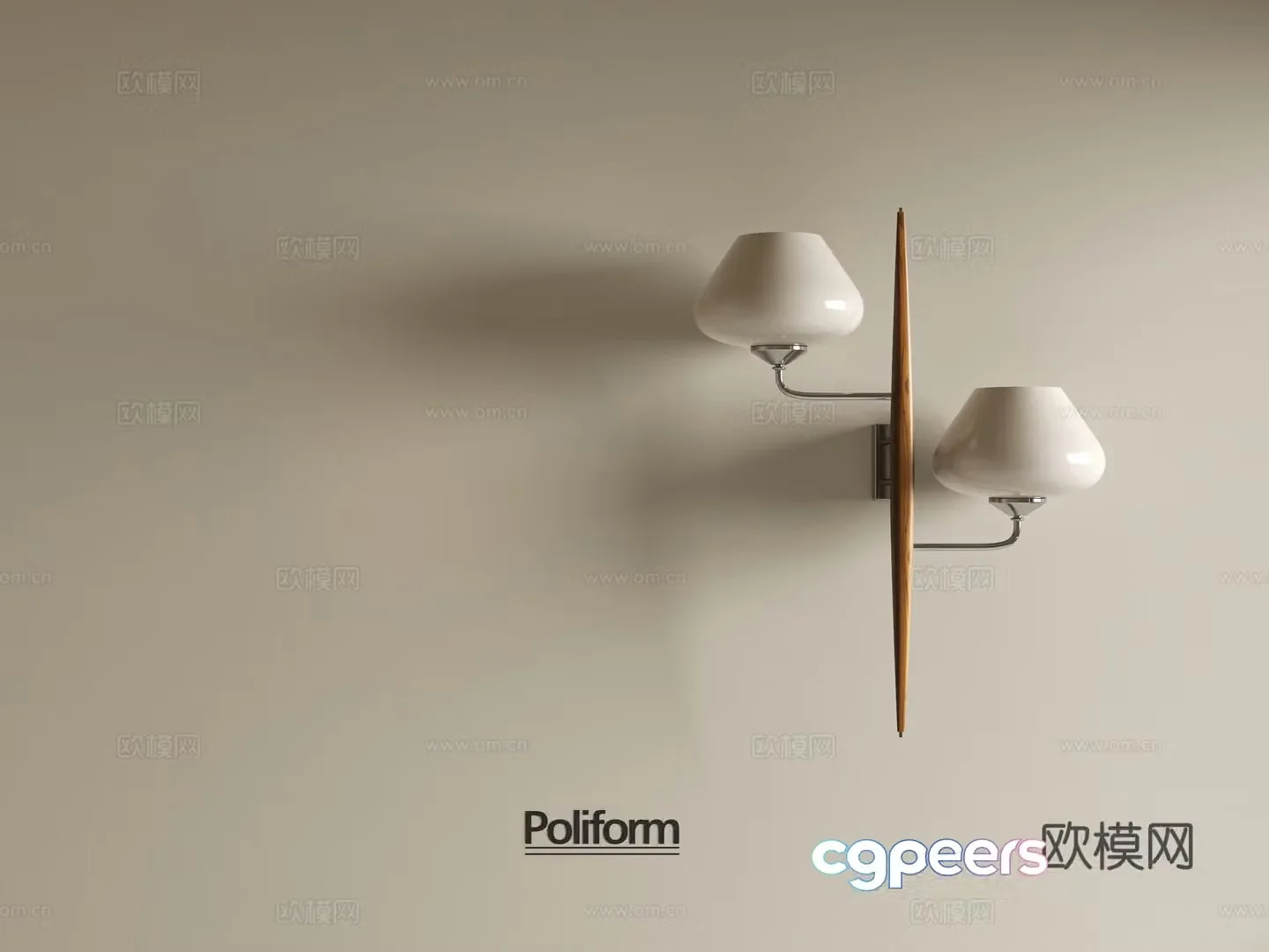 Wabi-sabi wall lamp bedside wall lamp 3d model