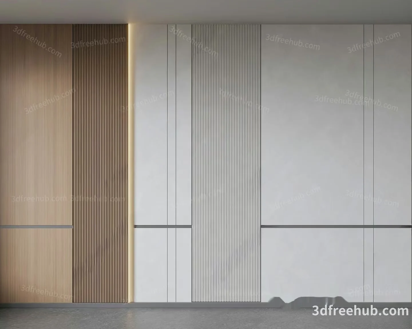 Modern Minimalist Closet 3D Model – 20223 – VRAY Render
