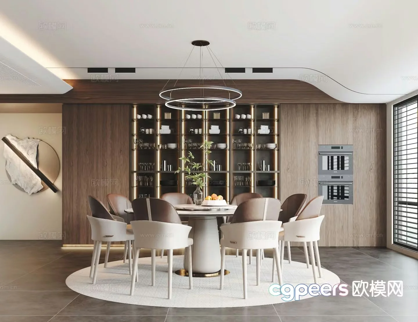 Modern restaurant 3d model