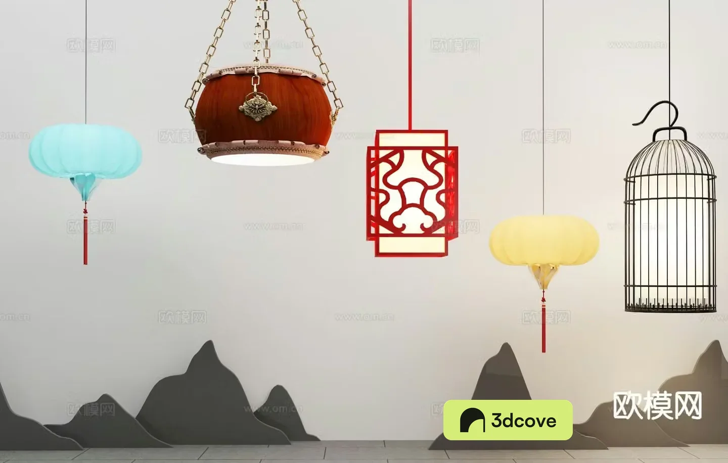 New Chinese style chandelier Zen chandelier