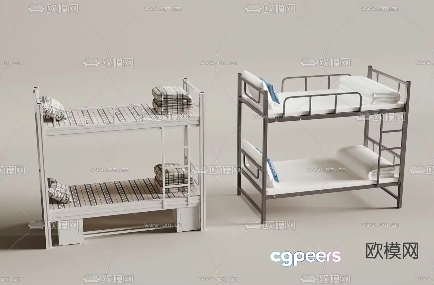bunk bed 3d model