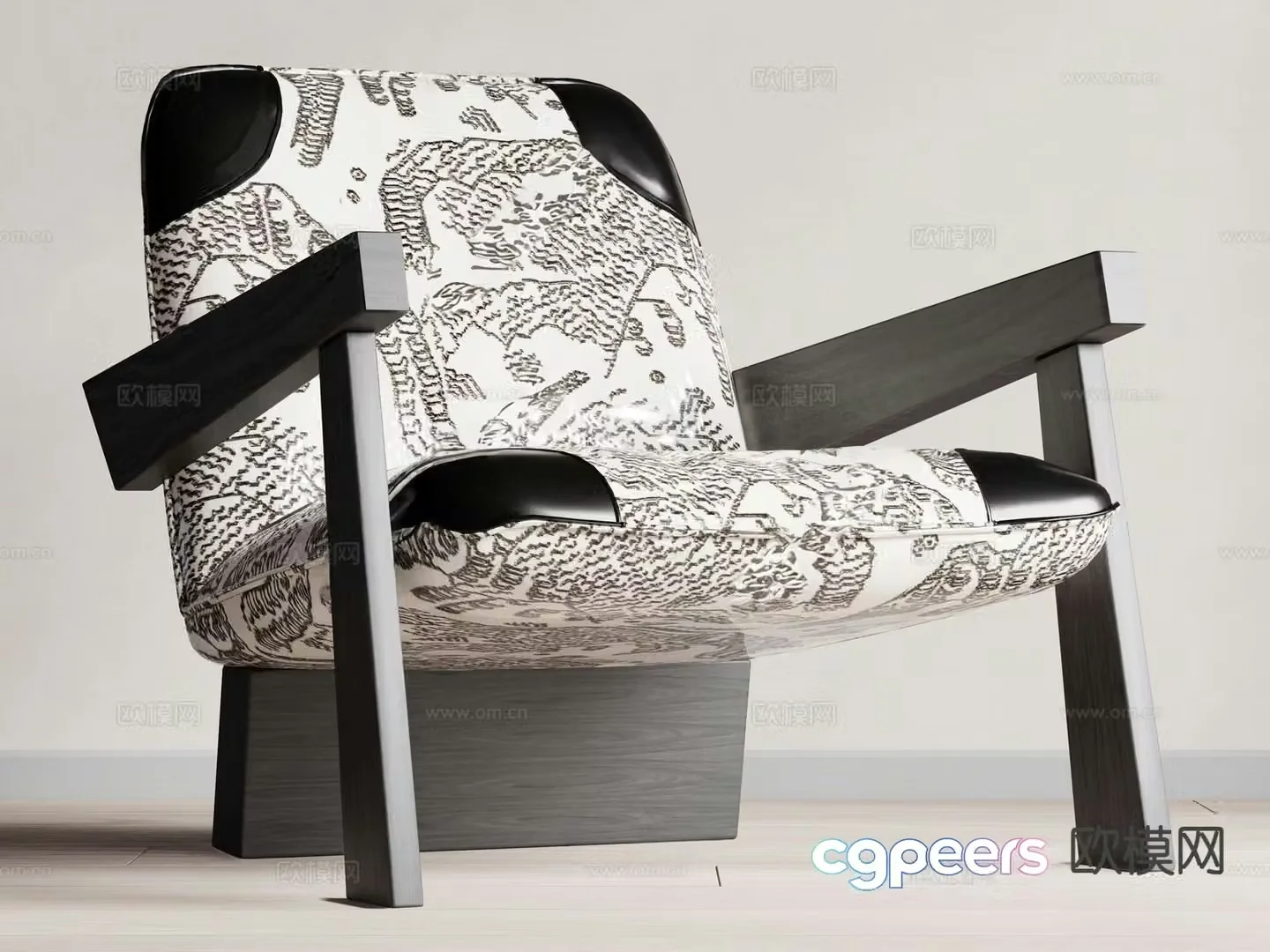 Medieval style leisure chair 3d model