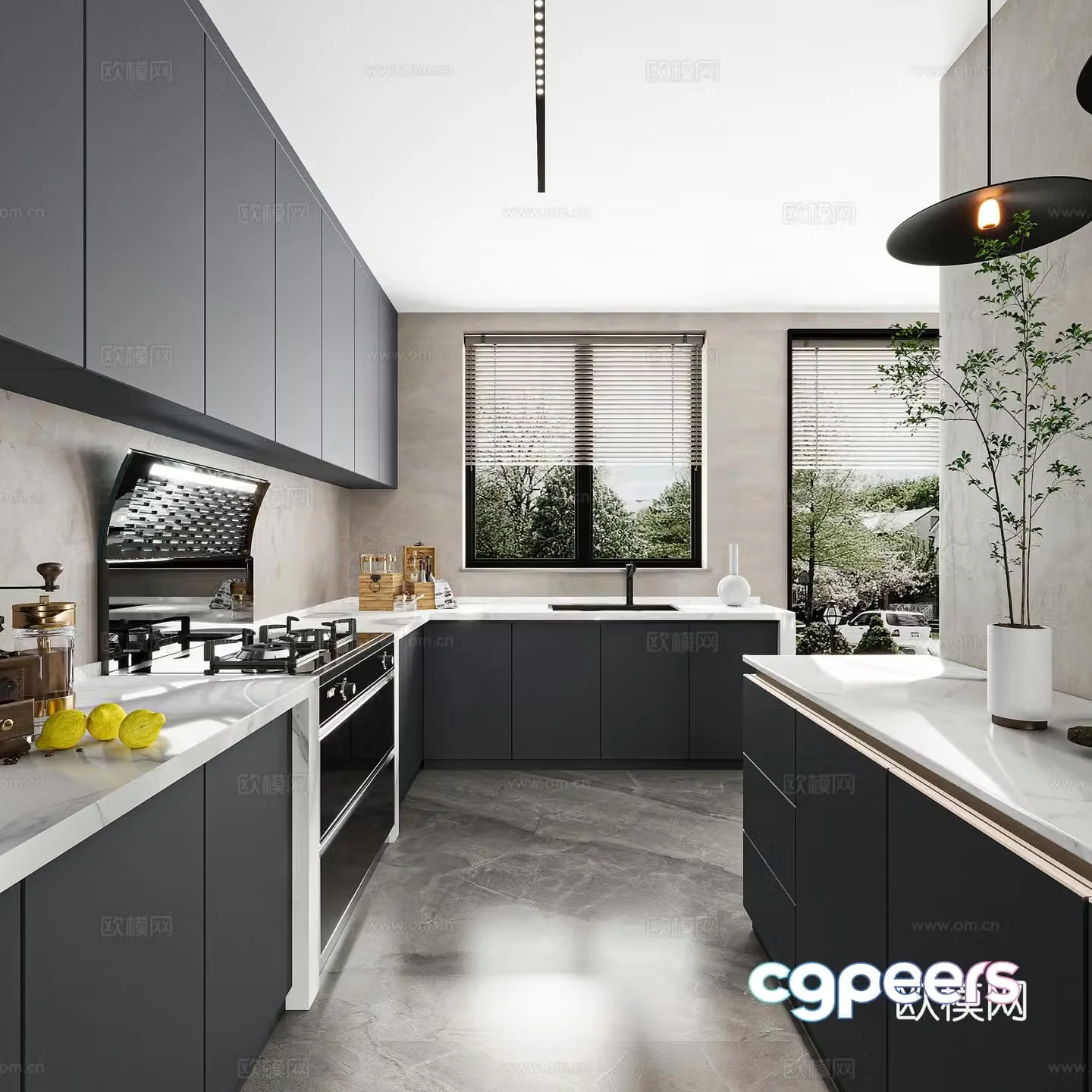 Modern kitchen 3d model
