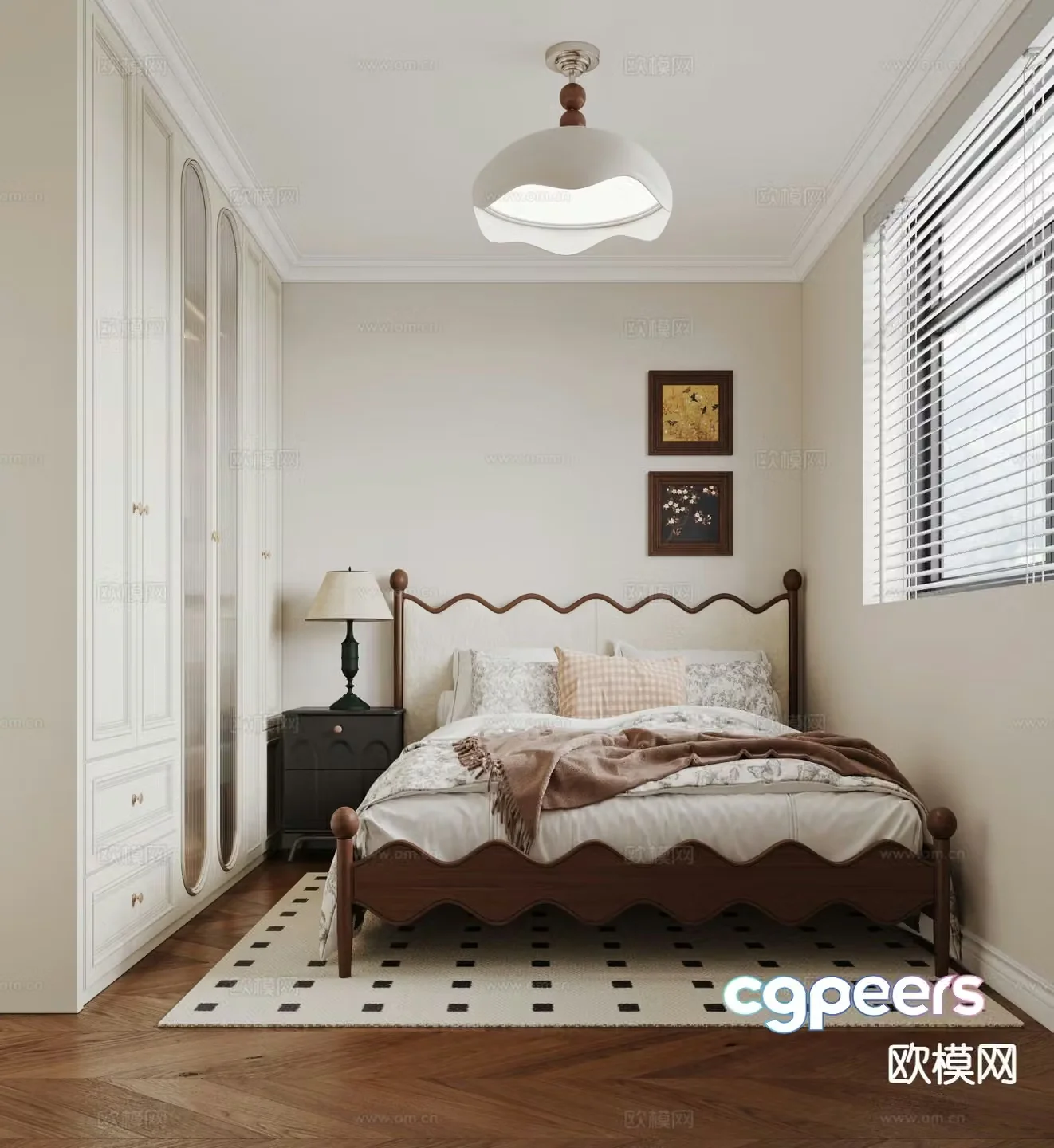 French bedroom second bedroom 3d model