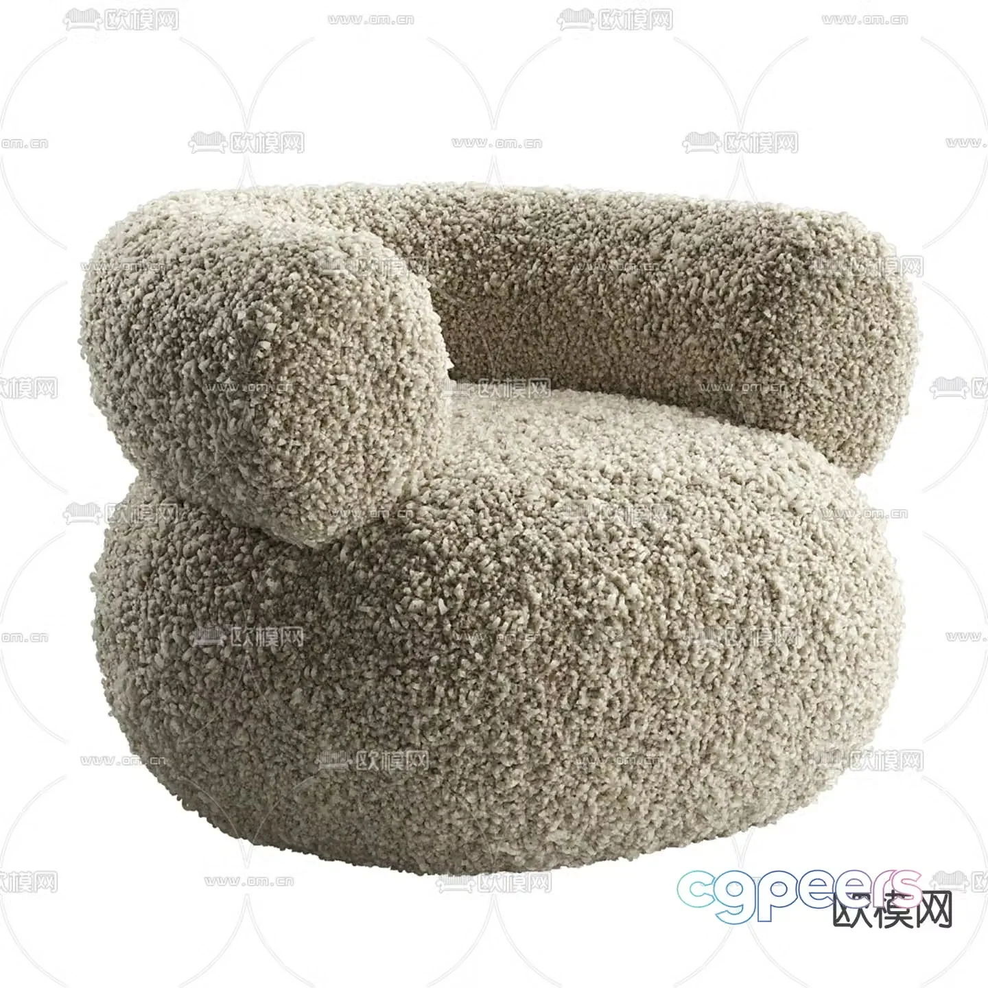 GOODCOLONY sherpa single sofa 3d model