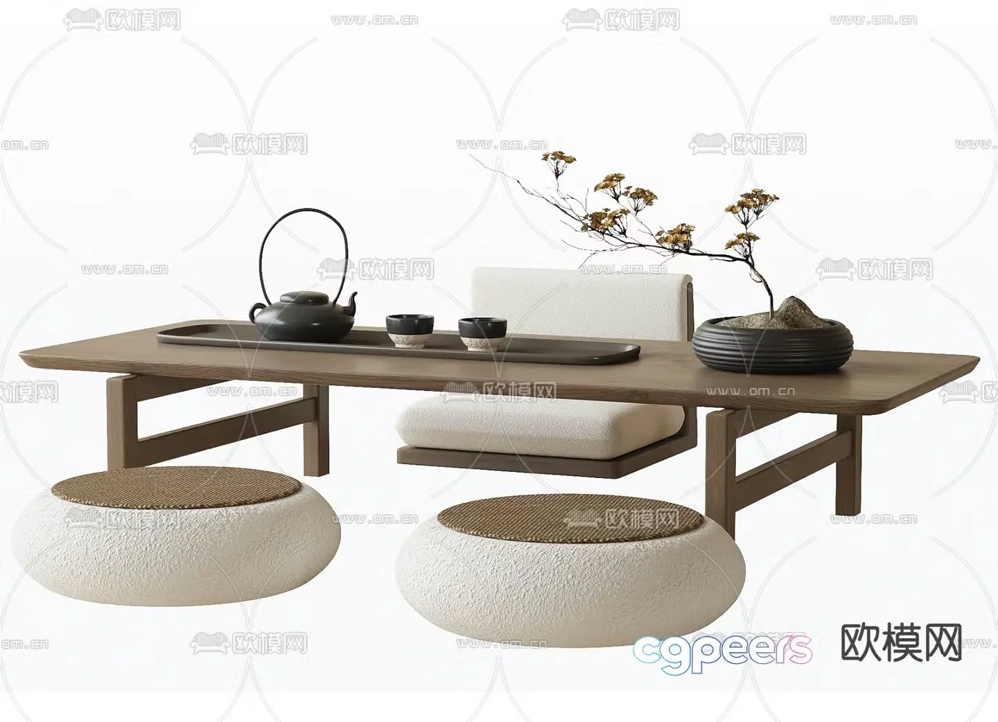 Tatami tea table tea table 3d model