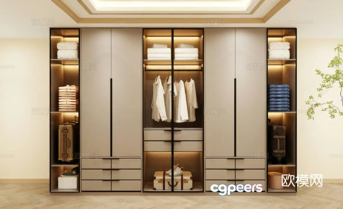 Wardrobe design Wardrobe renderings Wardrobe wardrobe design Wardrobe cabinet 3d model