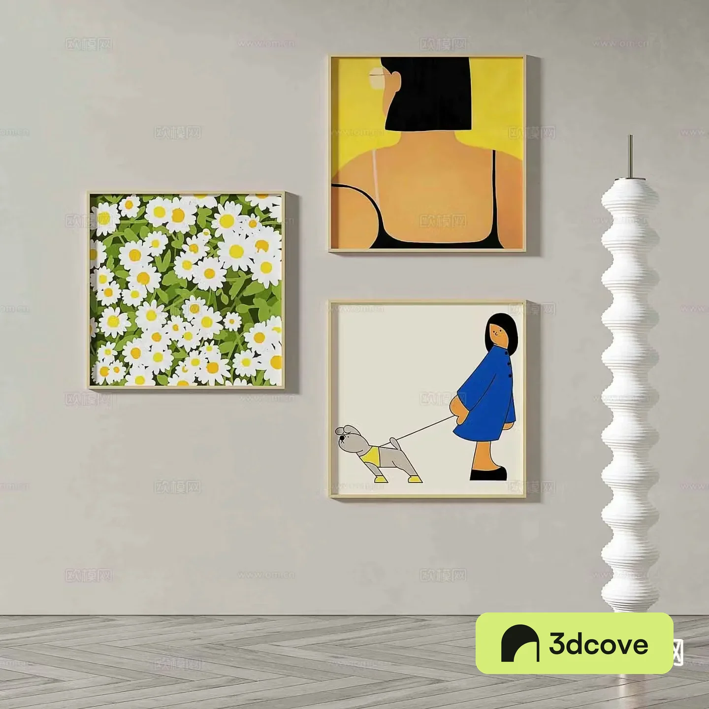 Modern art painting cartoon painting decorative painting
