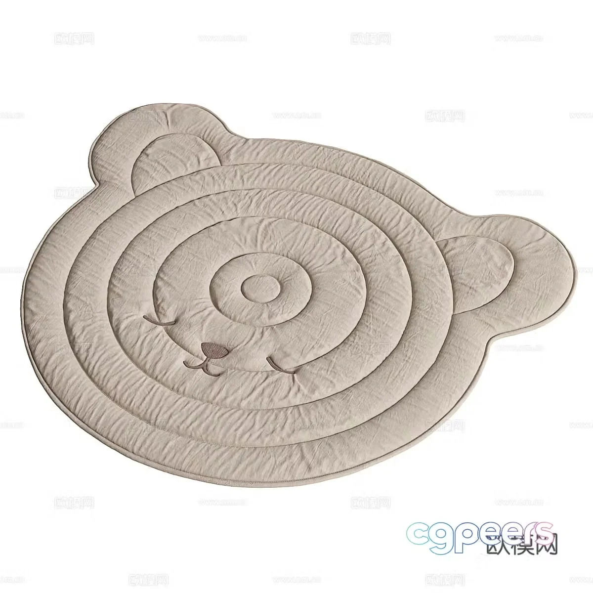 Modern children’s carpet 3d model